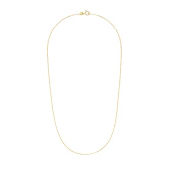 AMOR 9ct Yellow Gold Anchor Chain Necklace - 60cm