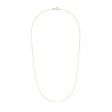 AMOR 9ct Yellow Gold Anchor Chain Necklace - 60cm