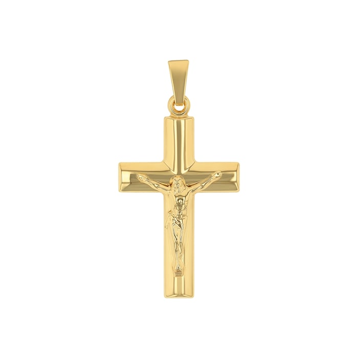 AMOR 9ct Yellow Gold Cross Pendant