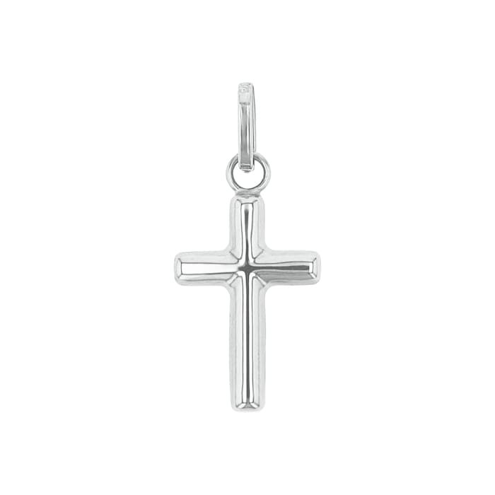 AMOR 9ct White Gold Cross Pendant