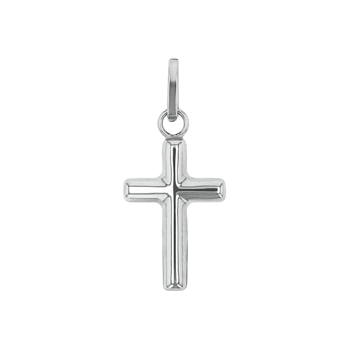 AMOR 9ct White Gold Cross Pendant