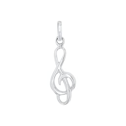 37970123 - 9ct White Gold Swirl Design Pendant