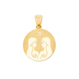 37970126 - 9ct Yellow Gold Gemini Zodiac Pendant