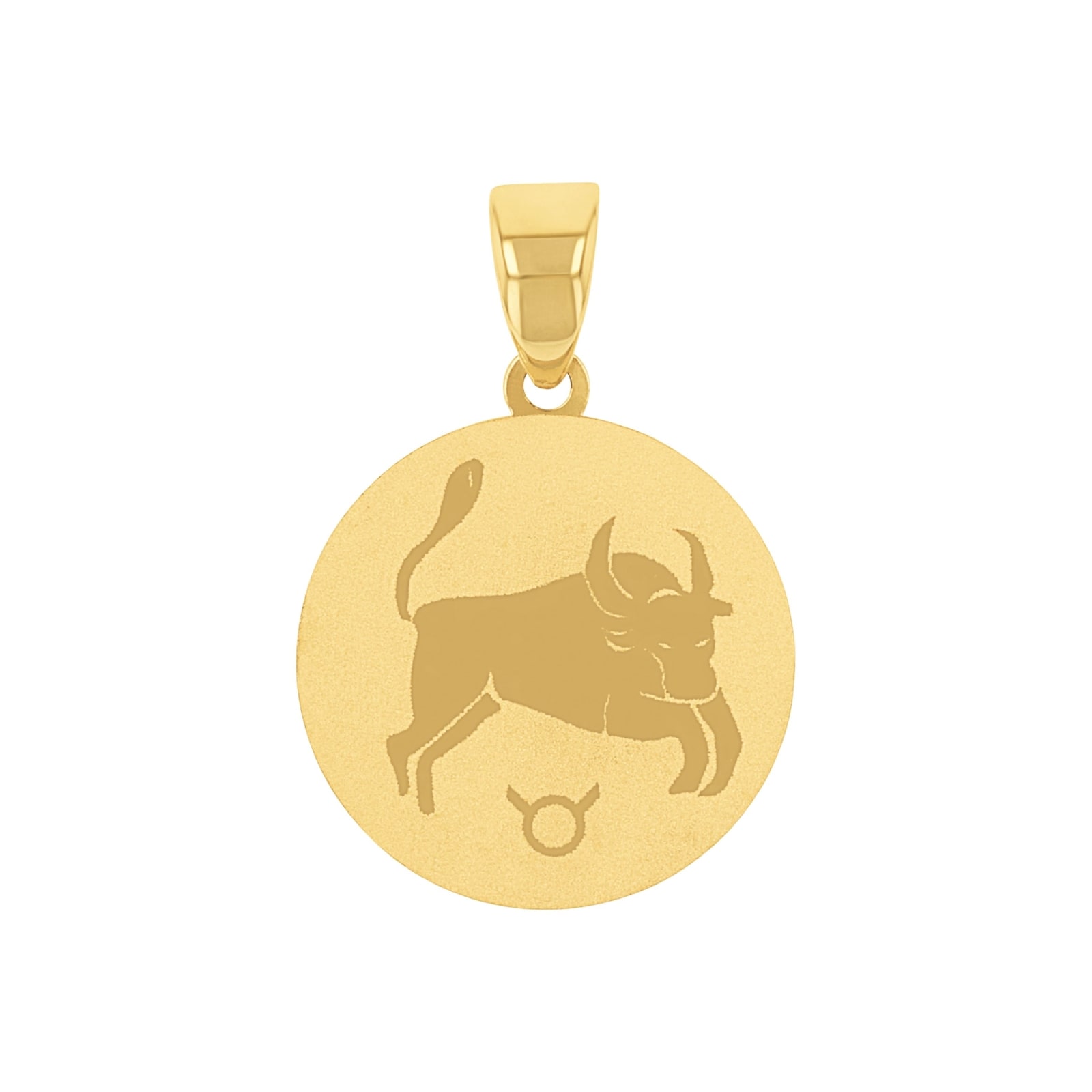 9ct Yellow Gold Taurus Zodiac Pendant