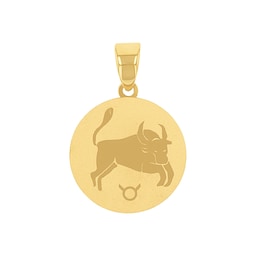 37970128 - 9ct Yellow Gold Taurus Zodiac Pendant