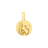 AMOR 9ct Yellow Gold Virgo Zodiac Pendant