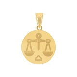 AMOR 9ct Yellow Gold Libra Zodiac Pendant