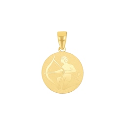 37970132 - 9ct Yellow Gold Saggitarius Zodiac Pendant