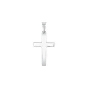 AMOR 9ct White Gold Cross Pendant