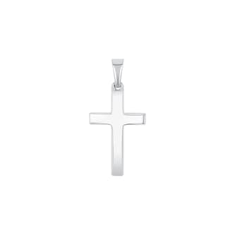 AMOR 9ct White Gold Cross Pendant