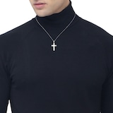 AMOR 9ct White Gold Cross Pendant