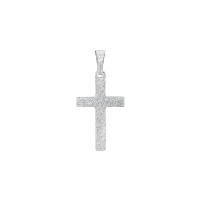 AMOR 9ct White Gold Cross Pendant