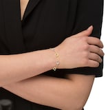 AMOR 9ct Yellow Gold Bicolour Bracelet