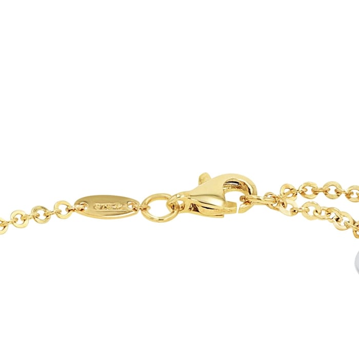 AMOR 9ct Yellow Gold Bicolour Bracelet