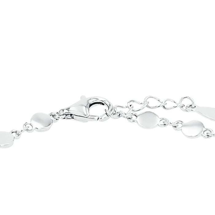 AMOR Silver Cubic Zirconia Fantasy Chain Bracelet - 17cm