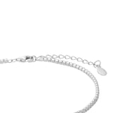 AMOR Silver Blue Stone Tennis Bracelet