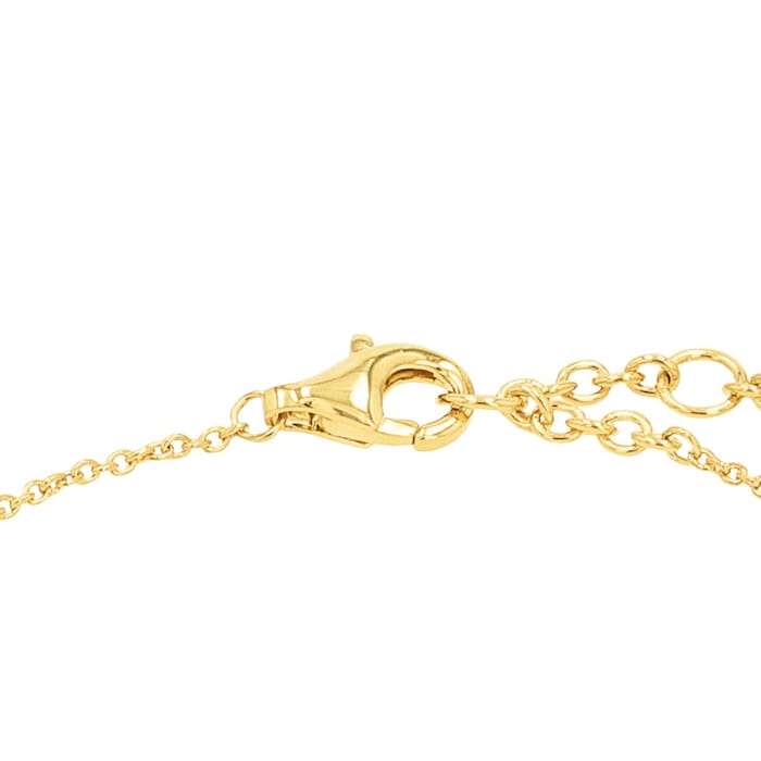 AMOR Yellow Gold Coloured Sterling Silver Cubic Zirconia Bracelet