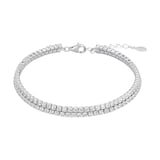 AMOR Silver Cubic Zirconia Tennis Bracelet