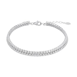 37970145 - Silver Cubic Zirconia Tennis Bracelet