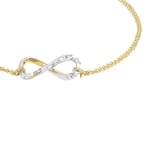 AMOR 9ct Yellow Gold Infinity Bracelet