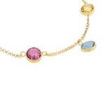 AMOR 9ct Yellow Gold Multi Colour Cubic Zirconia Bracelet