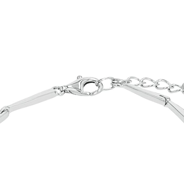 AMOR Silver Cubic Zirconia Fantasy Chain Bracelet - 18cm