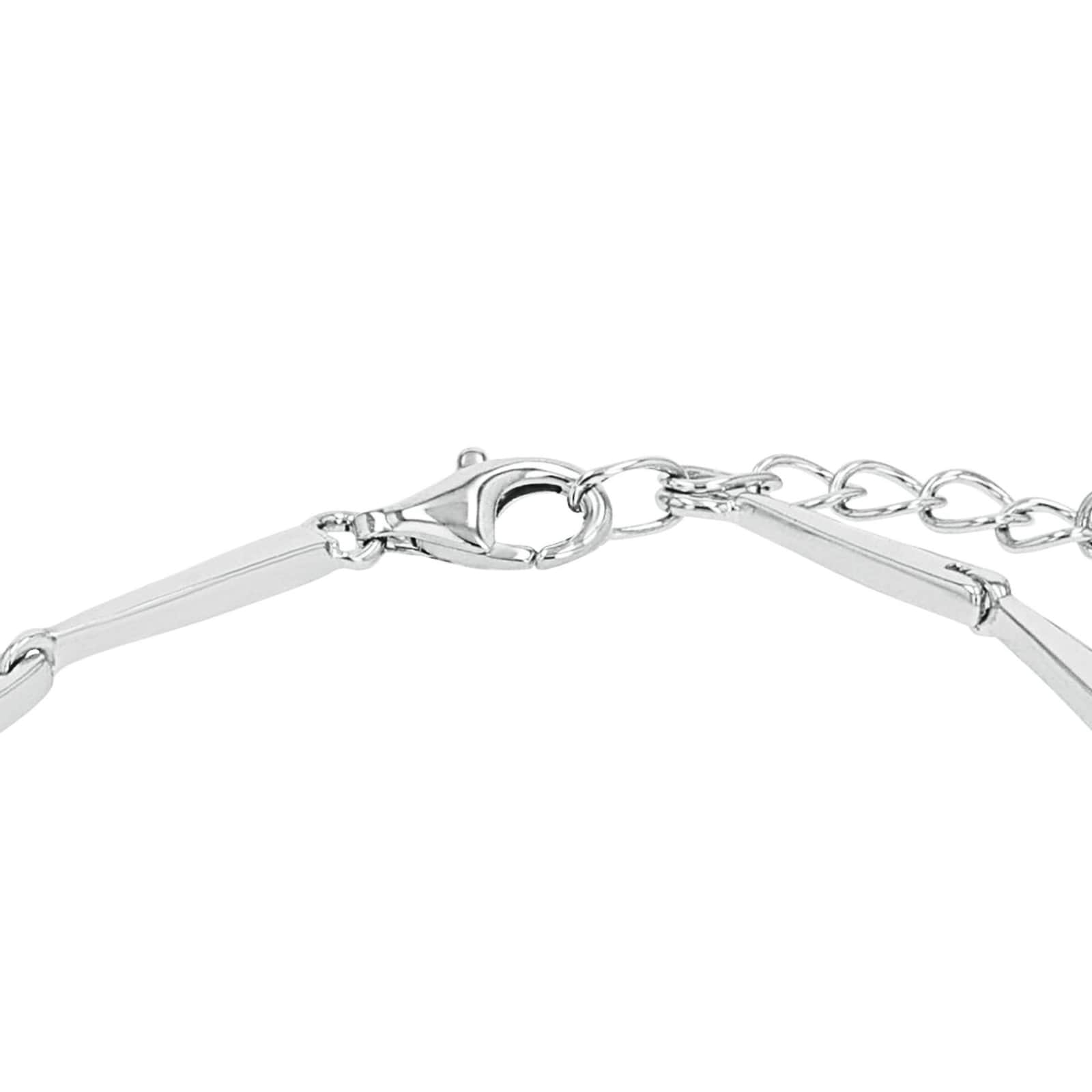 AMOR Silver Cubic Zirconia Fantasy Chain Bracelet - 18cm