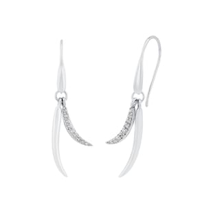AMOR Silver Cubic Zirconia Drop Earrings
