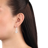 AMOR Silver Cubic Zirconia Drop Earrings