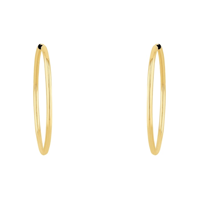 AMOR 9ct Yellow Gold Hoop Earrings