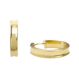 37970192 - 9ct Yellow Gold 23mm Hoop Earrings