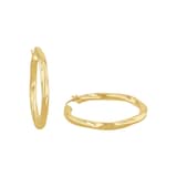 AMOR 14ct Yellow Gold 30mm Hoop Earrings