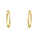 AMOR 14ct Yellow Gold 30mm Hoop Earrings