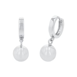 37970198 - Silver Round Ball Drop Earrings