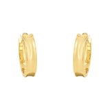 AMOR 9ct Yellow Gold Round Earrings