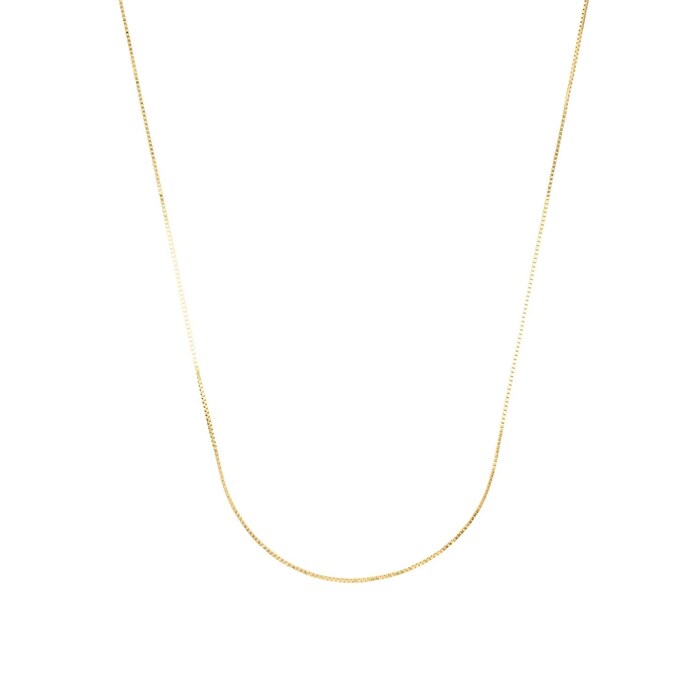 AMOR 9ct Yellow Gold Venezia Chain Necklace - 50cm