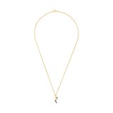 AMOR 9ct Yellow Gold Cubic Zirconia Branch Necklace