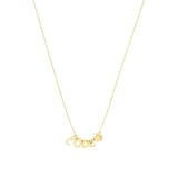 AMOR 9ct Yellow Gold Love Text Necklace