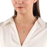 AMOR 9ct Yellow Gold Love Text Necklace