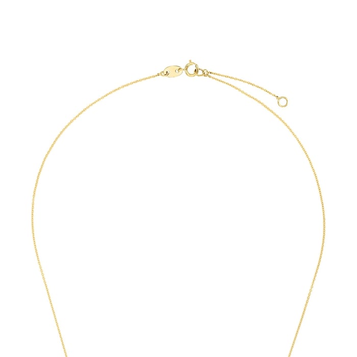 AMOR 9ct Yellow Gold Love Text Necklace