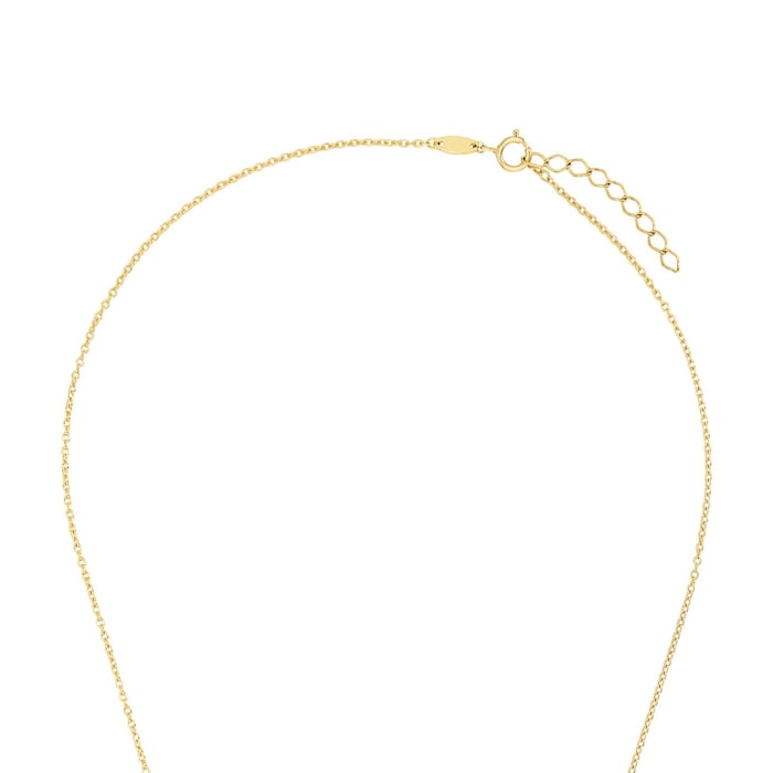 AMOR 9ct Yellow Gold Cubic Zirconia Infinity Loop Necklace