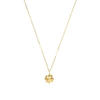 AMOR 9ct Yellow Gold Clover Pendant Necklace