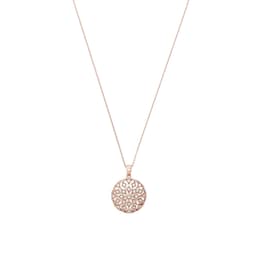37970221 - Rose Gold Coloured Sterling Silver Pendant Necklace