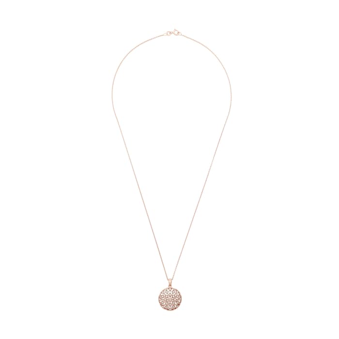 AMOR Rose Gold Coloured Sterling Silver Pendant Necklace