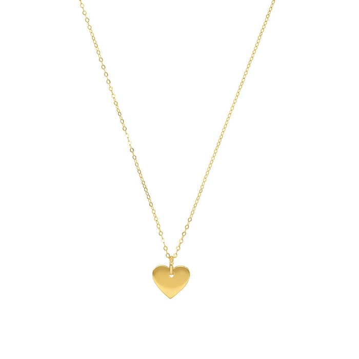 AMOR 14ct Yellow Gold Heart Pendant Necklace