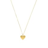 AMOR 14ct Yellow Gold Heart Pendant Necklace