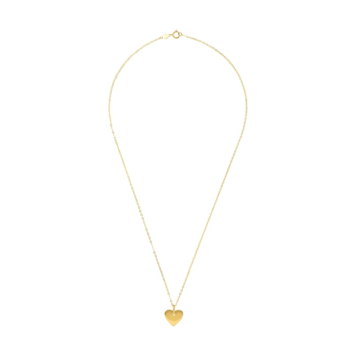 AMOR 14ct Yellow Gold Heart Pendant Necklace