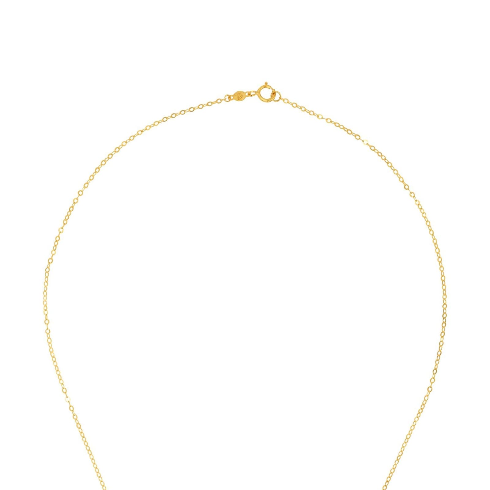 AMOR 14ct Yellow Gold Cubic Zirconia Leaf Pendant Necklace AMOR 14ct Yellow Gold Cubic Zirconia Leaf Pendant Necklace