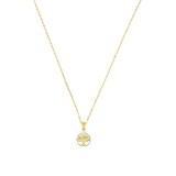 AMOR 14ct Yellow Gold Tree Pendant Necklace