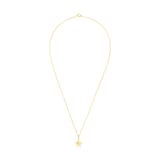 AMOR 14ct Yellow Gold Cubic Zirconia Star Pendant Necklace